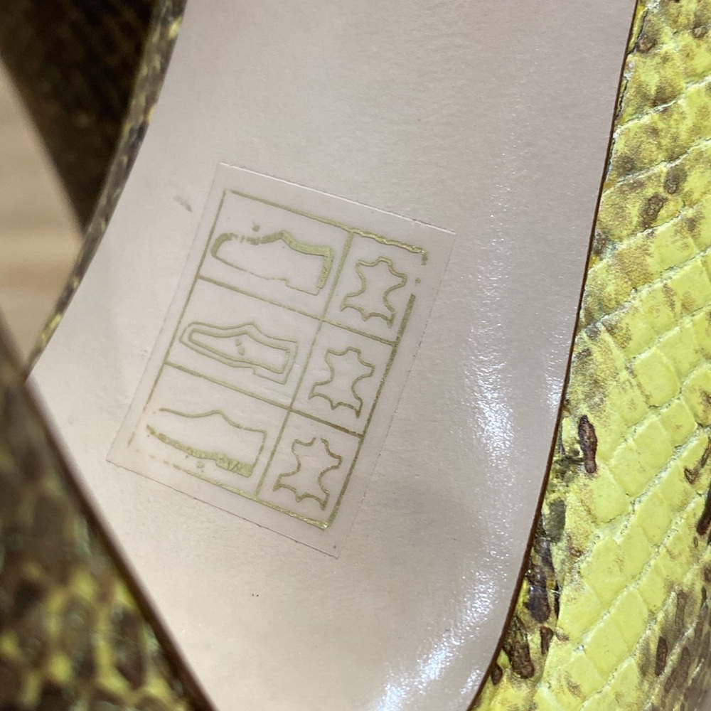 Miu Miu Python Snakeskin Leather Heels Open Toe M… - image 8